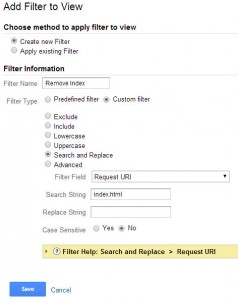 Remove Trailing Index Filter