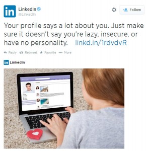 LinkedIn Official Tweet