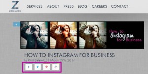 Social Share Buttons on Blog Social Share Buttons on Blog