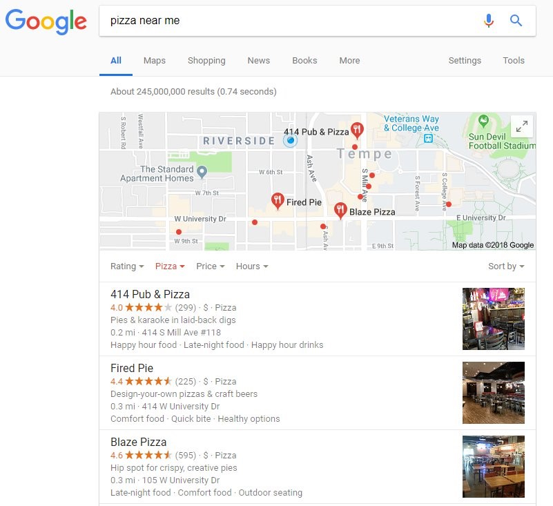 google local algorithm update