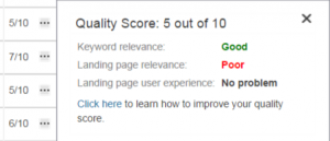 Bing Ads Quality Score Bing Ads Quality Score