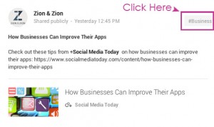 Hashtags on Google Plus Hashtags on Google Plus