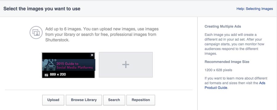 Choosing Ad Image