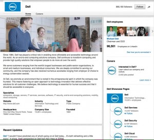 Dell LinkedIn Company Page