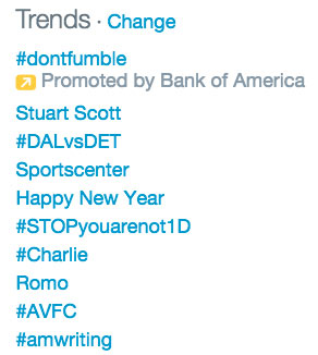 Promoted Trends