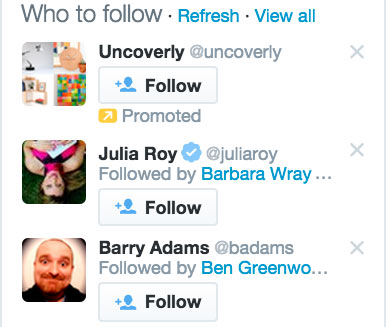 Twitter Promoted Accounts