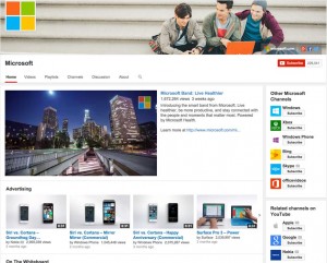 Microsoft's YouTube Channel