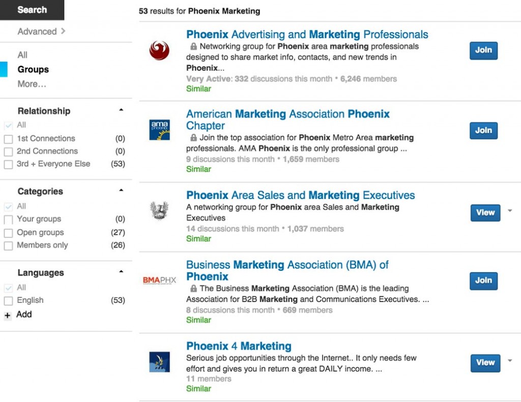 Join LinkedIn Groups Join LinkedIn Groups