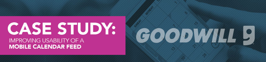 Improving Usability of a Mobile Calendar Feed