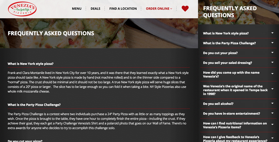 Venezias faq desktop