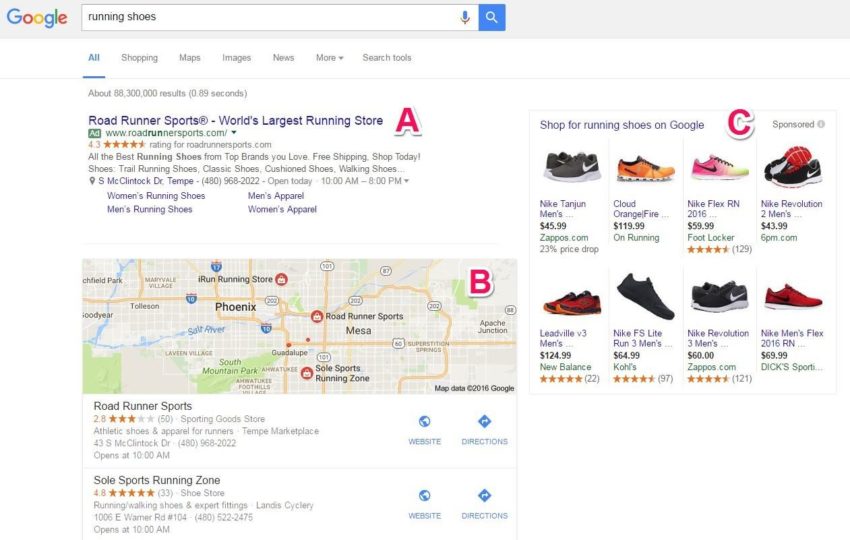 modern google serp