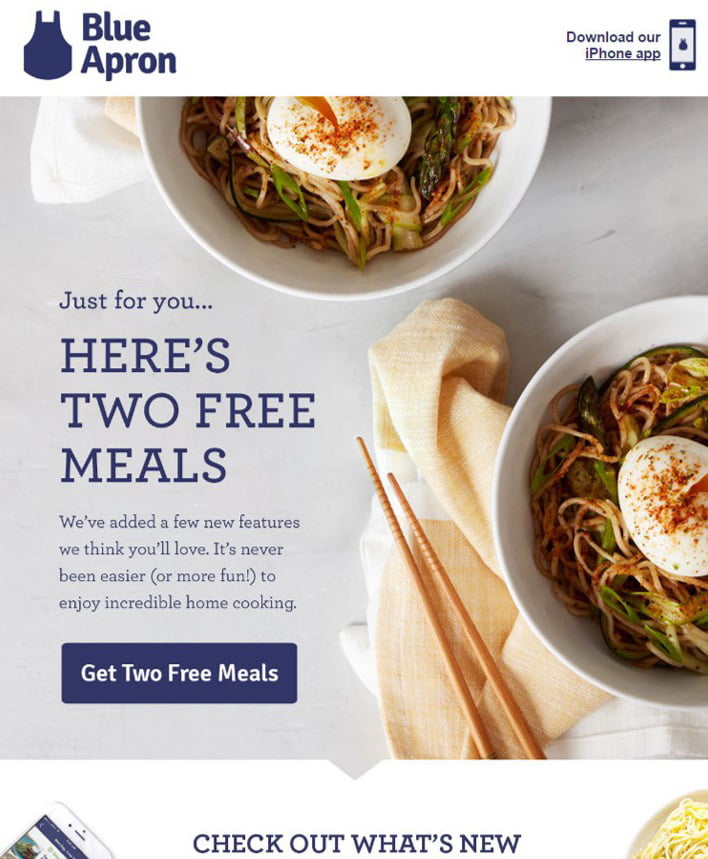 blue apron meal offer