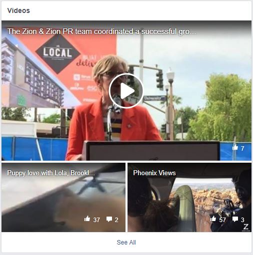 fb page videos