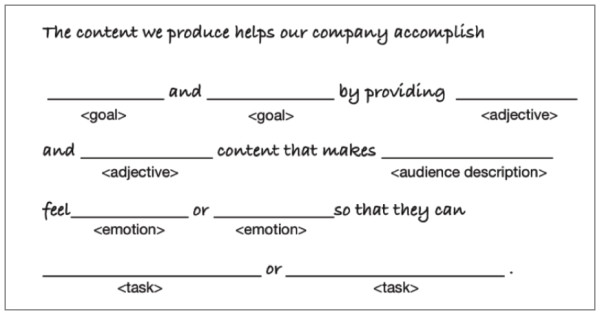 content strategy statement