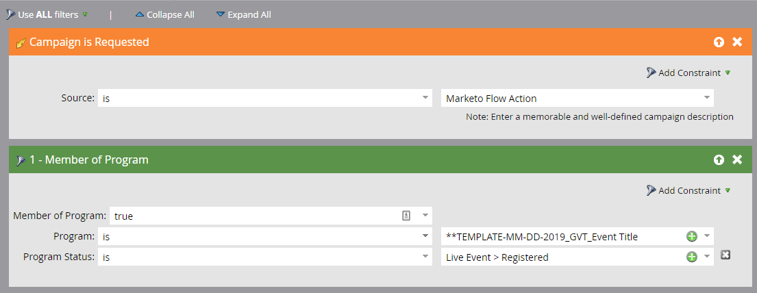 Marketo | Smartlist Convert No Show