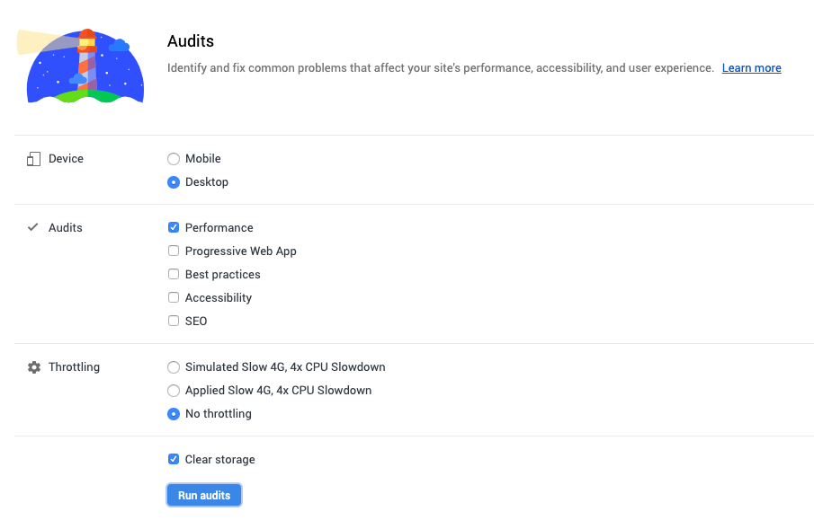 Audits Defaults | Use Chrome DevTools To Audit Your Site’s Performance