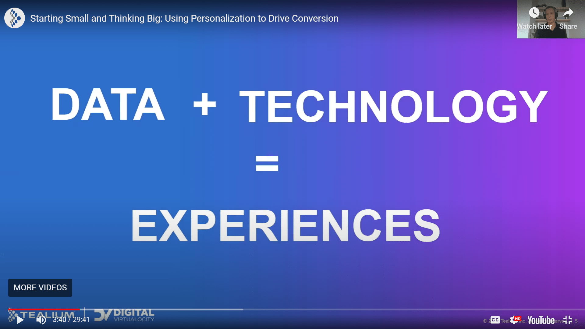 Data and Technology Equals Experiences | Digital Velocity Conference