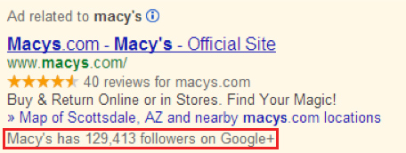 Google AdWords Social Extension Google AdWords Social Extension