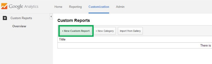 Click New Custom Report Click New Custom Report