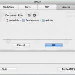 MAMP APACHE Settings