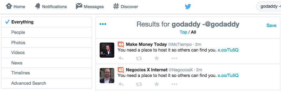 Brand Monitoring Using Saved Search