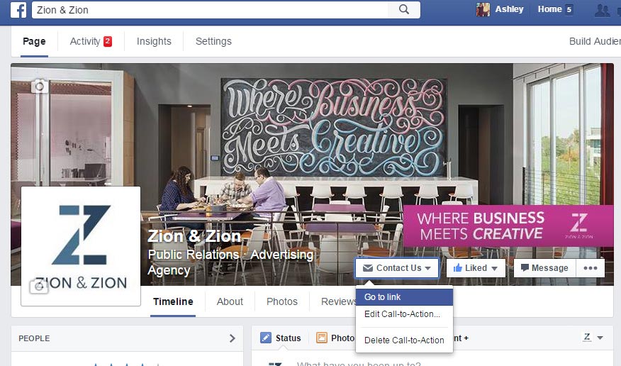 Edit the Call-to-Action Button