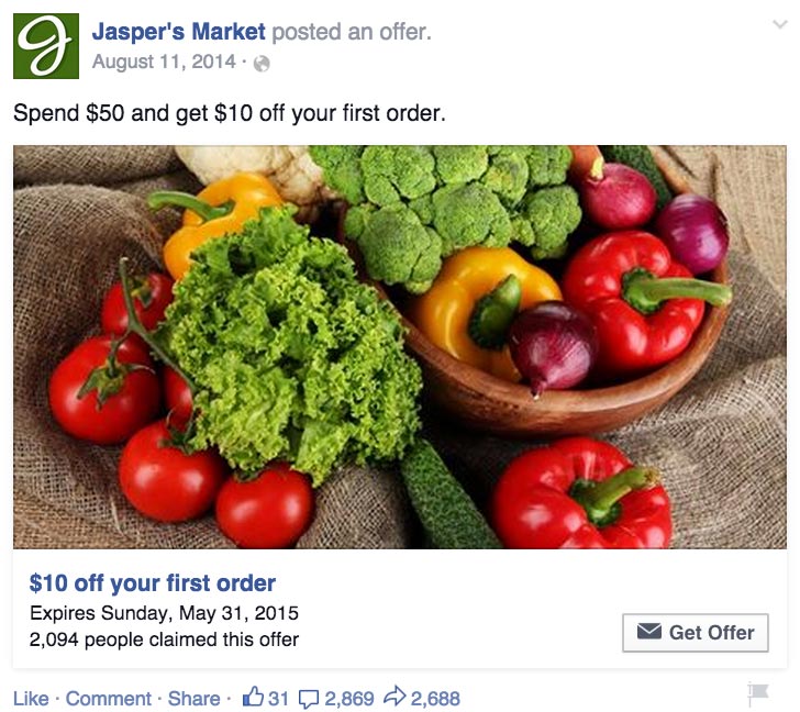 Status Update with Offer