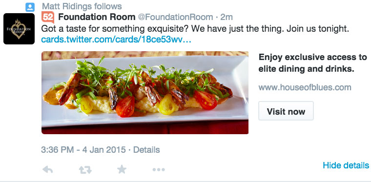 Twitter Website Cards