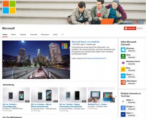 Microsoft's YouTube Channel Microsoft's YouTube Channel