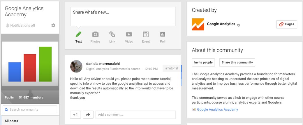 Google Plus Communities