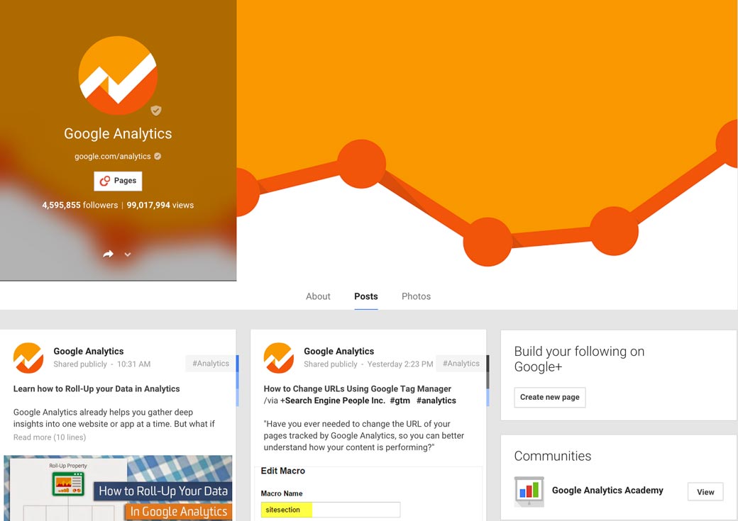 Google Plus Communities