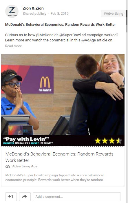 Google Plus Post with Hashtag