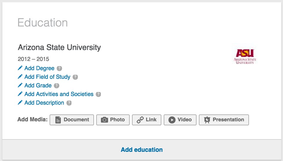 Sharing Your Education