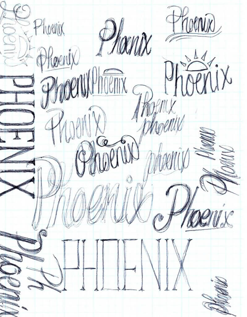 Hand Lettering Sketches