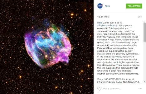 nasa supernova sunday