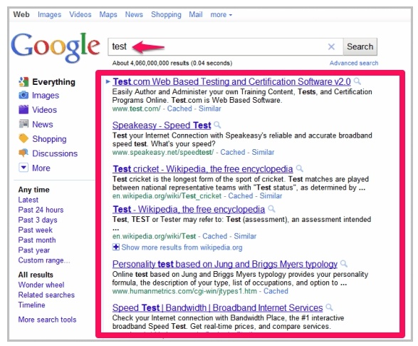 older google results