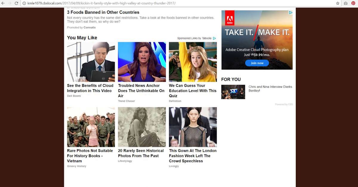 Recommendation widgets