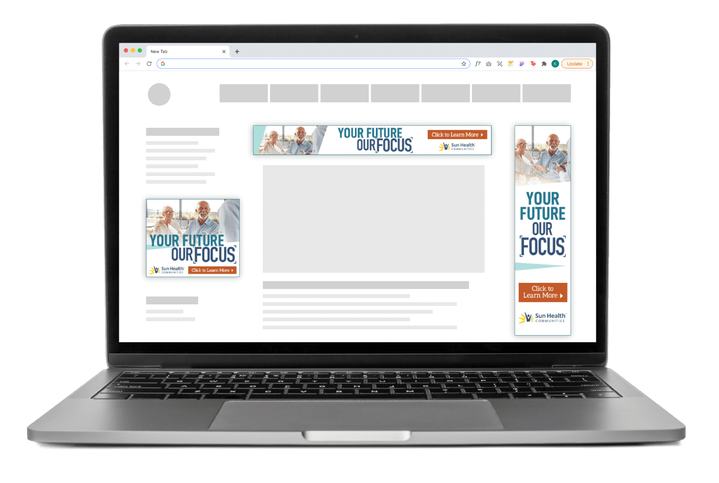 Sun Health Display Ads