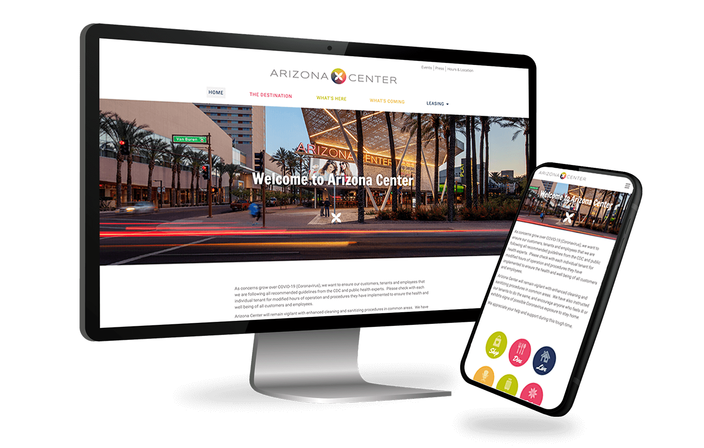 Arizona Center Website Design