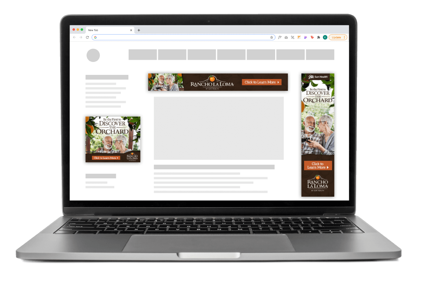 Rancho La Loma Sun Health Display Ads