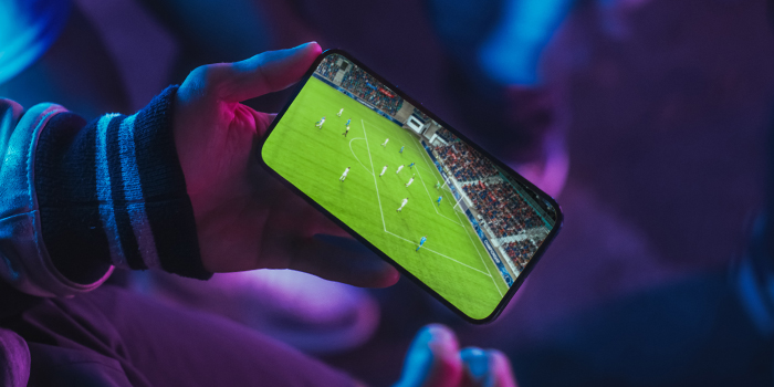 Watching sports game