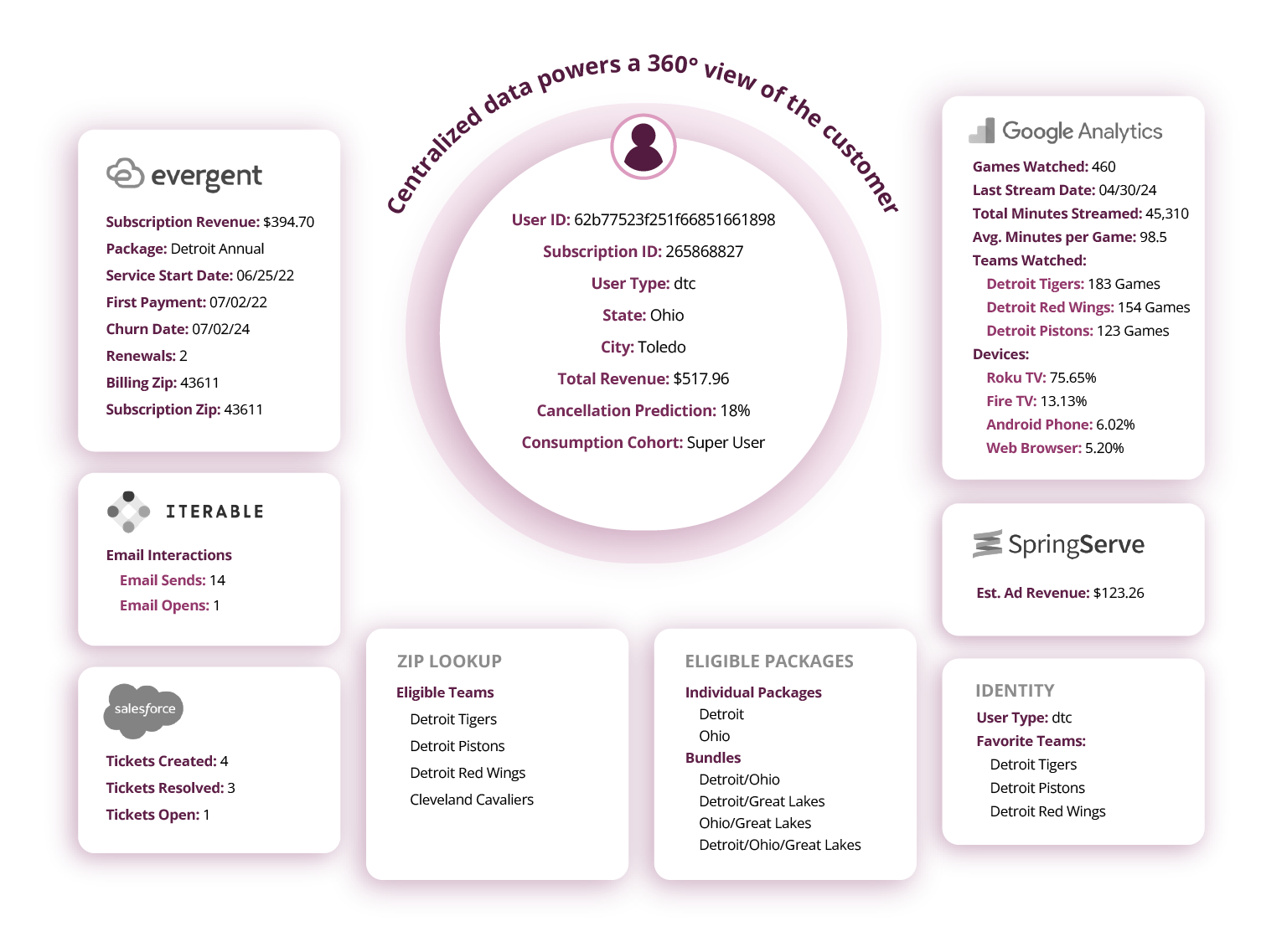 Customer profile diagram