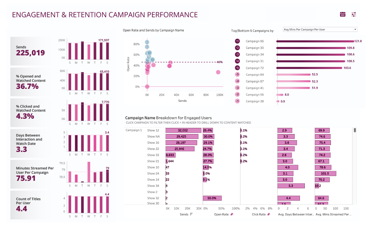 Data Viz Engagement Dashboard