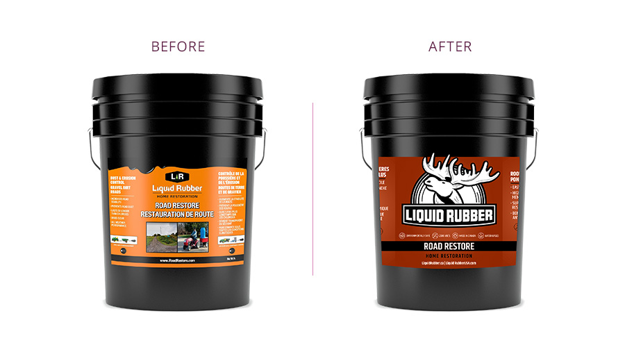 packaging before/after